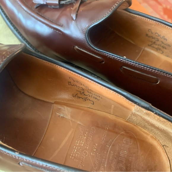 Churchs Kingsley Brown Polished Loafer England Custom Grade Leather, Size 10.5 C - Picture 2 of 7